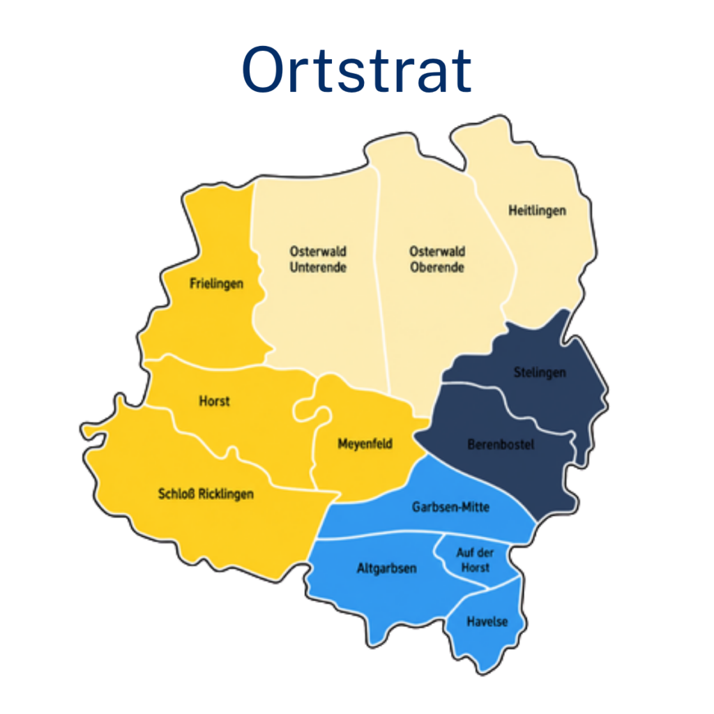 Karte der Ortsräte