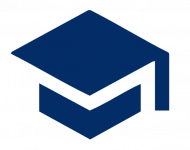 Bildung Icon Blau