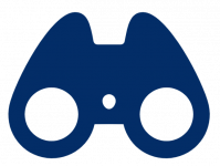 Fernglas Icon Blau